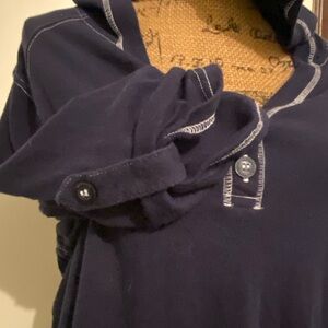 Just My Size Dark Blue Cotton Top